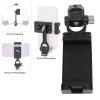 Aluminum Alloy 360 Rotation Cell Phone Mount Adapter with Cold Shoe, for Camera Tripod Photography, Quick Installation Standard Dovetail Groove Design, CNC Integrated Processing view 3