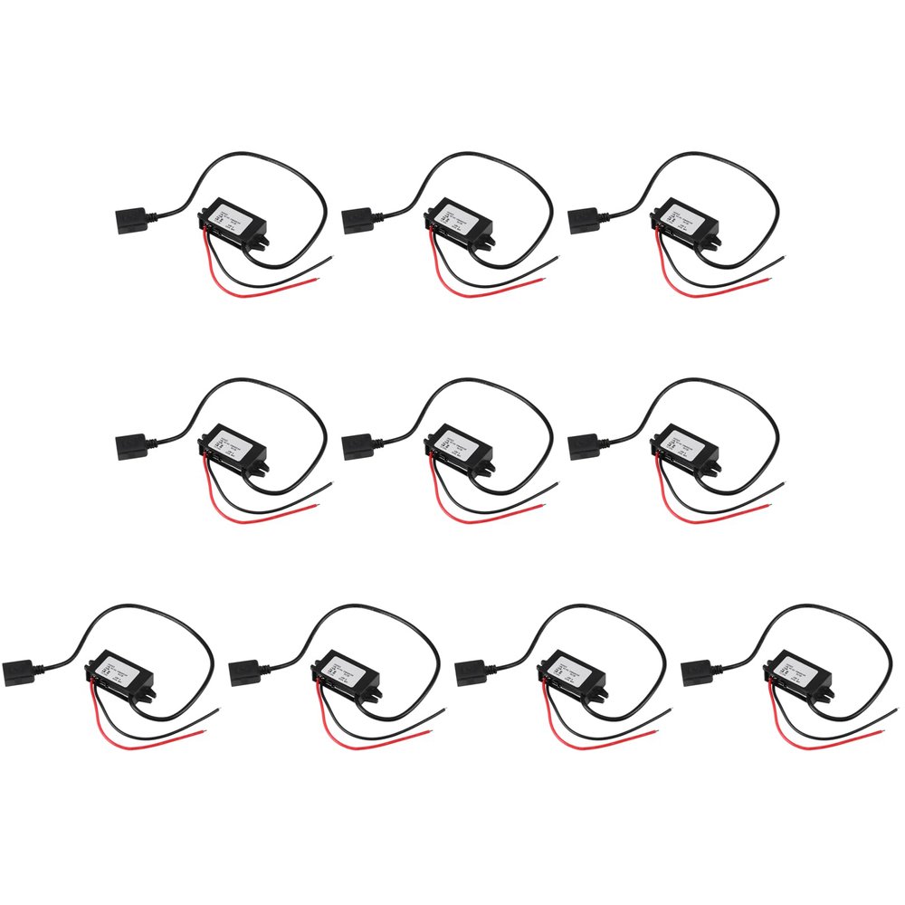10Pcs Power Converter, DC 12V/24V to USB 5V 3A Converter Regulator Voltage Module