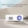 Mini Projector, 1080P HD USB Portable Projector with HD Multimedia Interface and Remote Control, Compatible with TV Smartphone Tablet Laptop Gaming Console (US Plug) view 2
