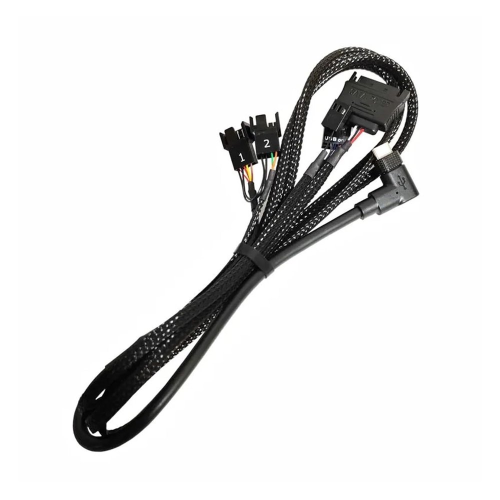 Chunsu ICUE Water Cooling Power Supply Cables ICUE H100i/ H115i/H150i Elite Water Cooler O-USB C Power Cable(for 2 Fans)