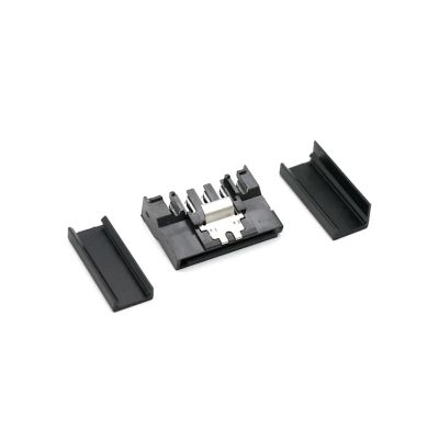 Chunsu Crimped SATA 15Pin Female Power Connector with Lock +180 Degree/ 90 Degree End Cap-10pcs(90 Degree Cap,with Lock)