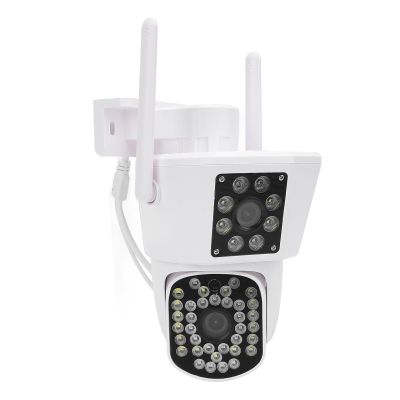3 Lens Security Camera, 6MP Human Detection Auto Tracking Smart AI Alert Water Proof Home Security Camera for Outdoor Indoor (US Plug)