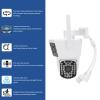 3 Lens Security Camera, 6MP Human Detection Auto Tracking Smart AI Alert Water Proof Home Security Camera for Outdoor Indoor (US Plug) view 3