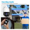 QDVOPHZA 4K 8MP WiFi Security IP Camera Outdoor Wirelss Video Camera 50x Optical Zoom Surveillance Network Wireless CCTV PTZ(U/K,8MP Add 128G Card) view 3