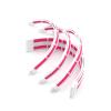 Chunsu Bend PSU Extension Cable Kit 1x24Pin,1xCPU/at 8Pin(4+4P), 2xGPU 8(6+2) Pin PCIE 180Degree Inner Curve 20cm 30cm(20cm,White Pink) view 1