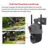 QDVOPHZA 4G Sim Card PTZ IP Camera Dual Len 50X Zoom Outdoor Human Detection Wireless CCTV Security Surveillance Camera 2 Way Audio(U/S,6MP NO SD Card) view 2
