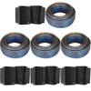 KICKER (4 Pair KB6B 2-Way Full Range Indoor Outdoor Speakers (Pair) Weatherproof Speakers for Patio Garage Poolside in-Home, Black & 80ft Speaker Wire Bundle view 1