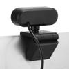 1080P HD Webcam, USB Computer Camera with Microphone, 360 Degree Rotation, Plug and Play, for Video Call, Conference, Teaching (Black) view 4