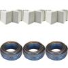 KICKER (3 Pair KB6B 2-Way Full Range Indoor Outdoor Speakers (Pair) Weatherproof Speakers for Patio Garage Poolside in-Home, Gray & 60ft Speaker Wire Bundle view 1