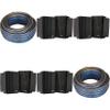 KICKER (4 Pair KB6B 2-Way Full Range Indoor Outdoor Speakers (Pair) Weatherproof Speakers for Patio Garage Poolside in-Home, Black & 40ft Speaker Wire Bundle view 1