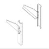 Chatsworth - 12312-E01 - Equipment Support Bracket; Glacier White; Pair, (Each) view 1