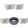 KICKER (4 Pair KB6B 2-Way Full Range Indoor Outdoor Speakers (Pair) Weatherproof Speakers for Patio Garage Poolside in-Home, Gray & 20ft Speaker Wire Bundle view 1