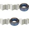 KICKER (4 Pair KB6B 2-Way Full Range Indoor Outdoor Speakers (Pair) Weatherproof Speakers for Patio Garage Poolside in-Home, Gray & 40ft Speaker Wire Bundle view 1