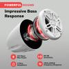Pyle 4" Waterproof Off-Road Marine Speakers - 2-Way Full Range Stereo System with 360 Rotatable Bracket, Rugged Weatherproof Design, Ideal for ATVs, UTVs, Jeeps, Boats, and Wakeboards, White Colored view 4