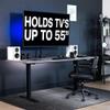 VIVO Ultra Wide Monitor and TV Desk Mount for up to 55 inch Screens, Single Television Stand with Articulating Arm, Holds up to 44 lbs, Max VESA 400x400mm, Black, STAND-V155D view 2