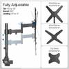 VIVO Ultra Wide Monitor and TV Desk Mount for up to 55 inch Screens, Single Television Stand with Articulating Arm, Holds up to 44 lbs, Max VESA 400x400mm, Black, STAND-V155D view 3