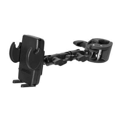 ARKON Mounts Mega Grip Phone Holder with 6" Multi-Angle Arm & Clamp Mount | Smartphone Ready | Multi-Angle Arm | Strong Extra-Wide Clamp | Compatible with iPhone, Samsung, Google, & More