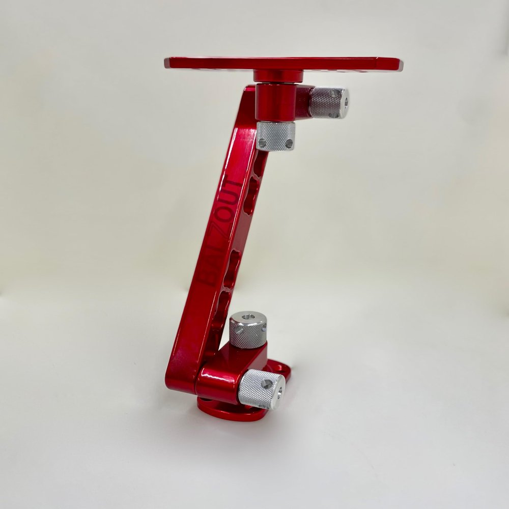Balzout Red Powder Coated 12" Bullet Base Aluminum Mount Fits Helix/Solix SRM-BB12-RD