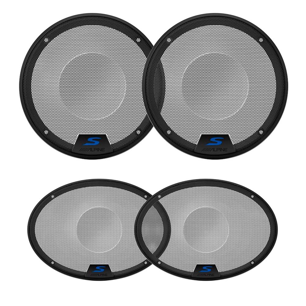 Alpine KTE-S69G 6x9 & KTE-S65G 6.5" S-Series Speaker Grill Bundle