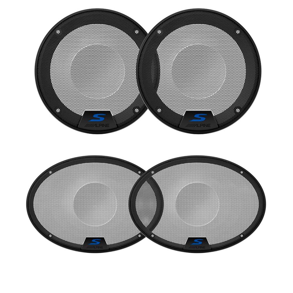 Alpine KTE-S69G 6x9 & KTE-S50G 5.25" S-Series Speaker Grill Bundle