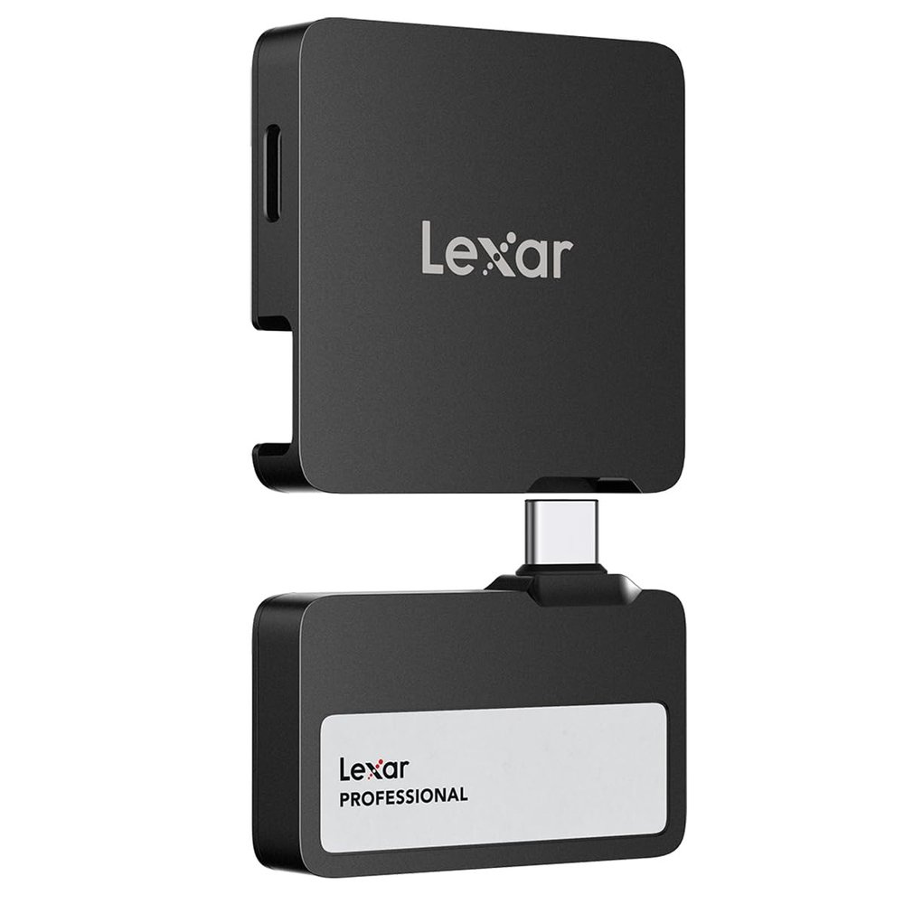 Lexar Professional Go 1TB Portable SSD with Hub - USB 3.2 Gen 2 Type-C, 4 USB-C Connectors, IP65 Dust and Water Resistance, Compatible with Mac, iOS, Windows, Android