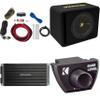 Kicker 12 Inch Comp Bass Package 50VCWC122 with 47KEY500.1, Bass Knob and 47VK6 amp Wire kit view 1