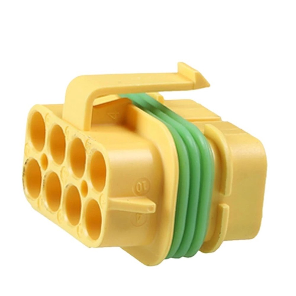 ARETV 1/8 Pin 32006-TP2 2.8mm Connector Plastic Housing Plug Electric Wiring Harness Cable PlugMultiple Slots Forms)(Gold)