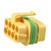 ARETV 1/8 Pin 32006-TP2 2.8mm Connector Plastic Housing Plug Electric Wiring Harness Cable PlugMultiple Slots Forms)(Gold) view 1