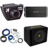 Kicker 12 Inch Comp Bass Package 50VCWC122 with 47KEY500.1, Bass Knob and amp Wire kit view 1