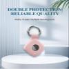 Case for Tile by Life360 Mate (2024) Bluetooth Tracker, Soft Silicone Protective Portable Scratch Shock Resistant1 Pink+1 Purple. view 2