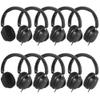 A+ Scholars Kids Headphones Bulk 10 Pack for School, HD Mic Stereo Sound Over-Ear Headphones for Classroom, Comfortable Fit, Foldable, 3.5mm Jack Wired Headphones for Kids ipad Tablets Computer Travel view 1