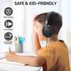 A+ Scholars Kids Headphones Bulk 10 Pack for School, HD Mic Stereo Sound Over-Ear Headphones for Classroom, Comfortable Fit, Foldable, 3.5mm Jack Wired Headphones for Kids ipad Tablets Computer Travel view 3