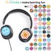 A+ Scholars Kids Headphones Bulk 10 Pack for School, HD Mic Stereo Sound Over-Ear Headphones for Classroom, Comfortable Fit, Foldable, 3.5mm Jack Wired Headphones for Kids ipad Tablets Computer Travel view 4