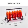 YLQFGUVWK Wheeled Spool Stand, Rolled Wire/Cable Dispenser Heavy Duty Conduit Display and Storage for Electrical Industrial and Retail Use(65x30x47cm) view 2