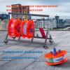 YLQFGUVWK Wheeled Spool Stand, Rolled Wire/Cable Dispenser Heavy Duty Conduit Display and Storage for Electrical Industrial and Retail Use(65x30x47cm) view 4