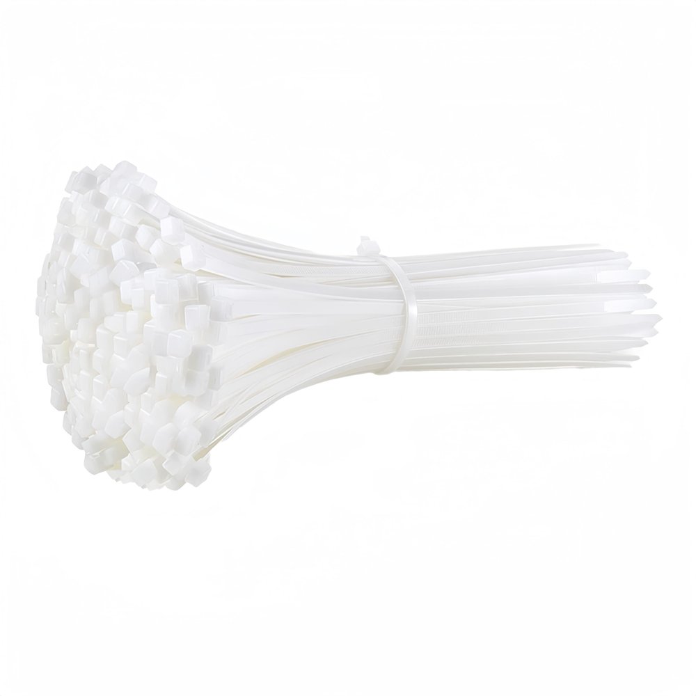 Pack of 1000/250Pcs White Nylon Cable Self-locking Wire Zip Ties Set Kit 3 * 100 3 * 150 4 * 200 Industrial Supply Fasteners Cable (3x100mm,1 Pack)