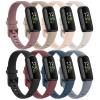 8 Pack Compatible with Fitbit Inspire 3 Bands for Women Men, Sport Silicone Adjustable Replacement Straps for Fitbit Inspire 3 Fitness Tracke (8 Pack C) view 1