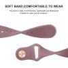 2 Pack Waterproof Bands for Fitbit Versa 2 Bands for Women Men, Soft Breathable Silicone Sport Replacement Wristbands (Milk Tea/Smoke) view 3