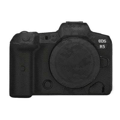 Anti-Scratch Camera Skin Wrap R5 Sticker Coat Vinly Protective Film Body Protector Decals Cover for Canon EOS R5 R 5 (Mamba Black)