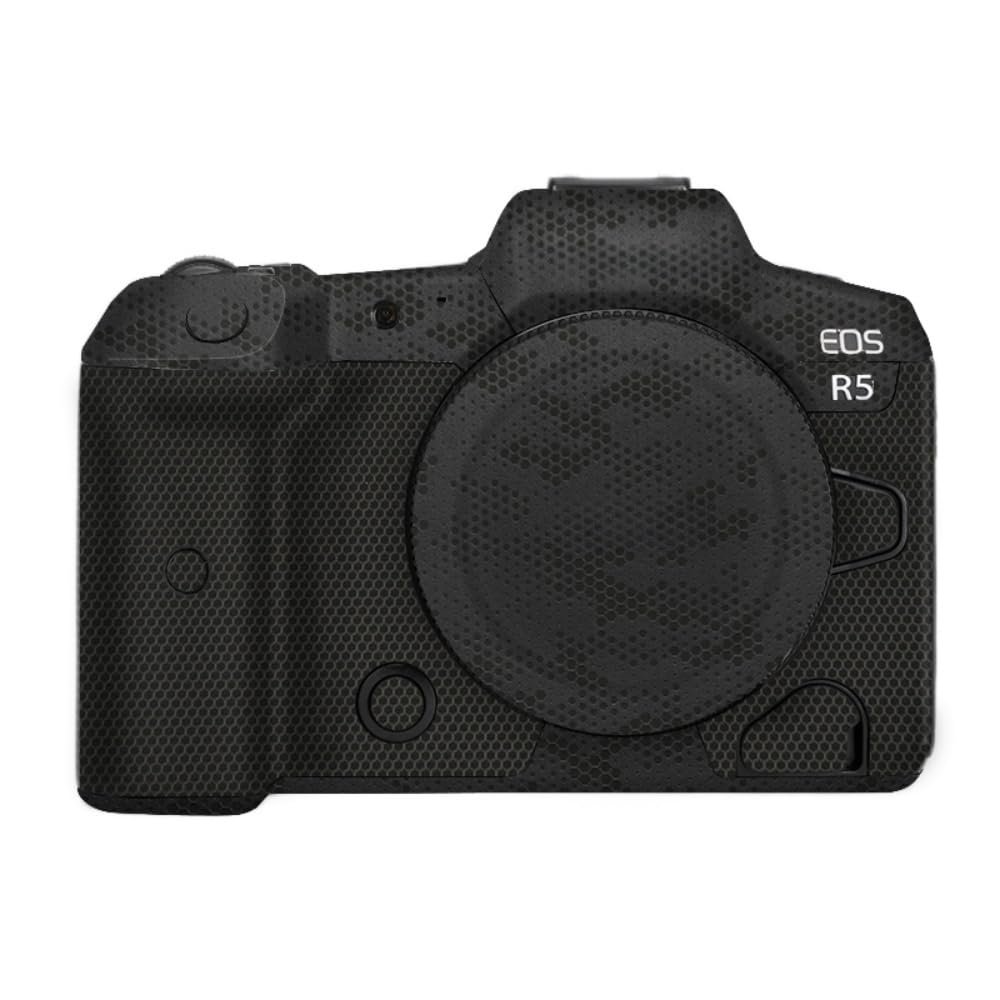 Anti-Scratch Camera Skin Wrap R5 Sticker Coat Vinly Protective Film Body Protector Decals Cover for Canon EOS R5 R 5 (Mamba Black)