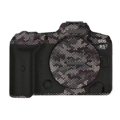 Anti-Scratch Camera Skin Wrap R5 Sticker Coat Vinly Protective Film Body Protector Decals Cover for Canon EOS R5 R 5 (Mamba Titanium)