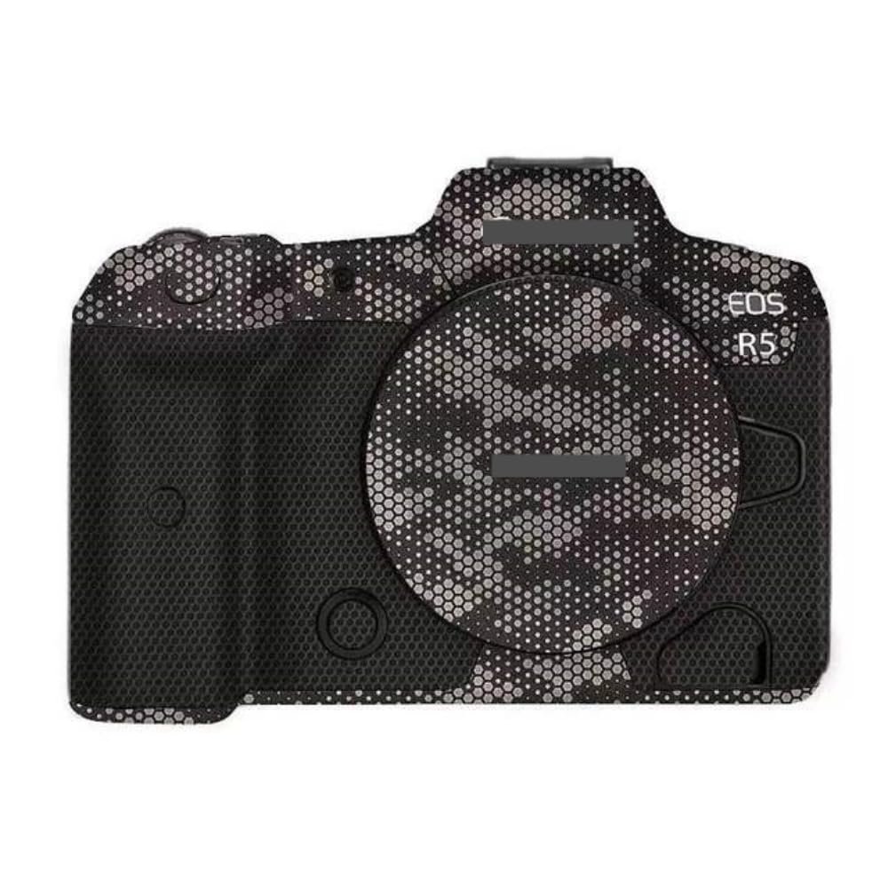 Anti-Scratch Camera Skin Wrap R5 Sticker Coat Vinly Protective Film Body Protector Decals Cover for Canon EOS R5 R 5 (Mamba Titanium)