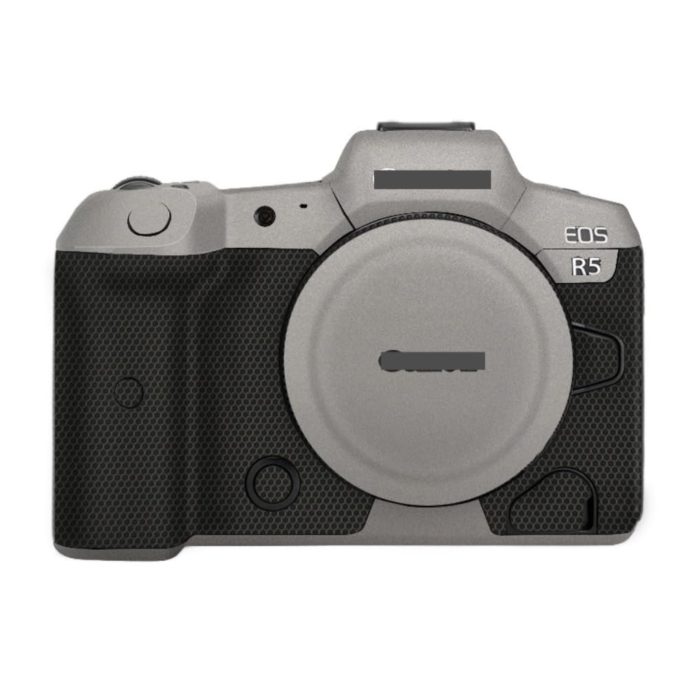 Anti-Scratch Camera Skin Wrap R5 Sticker Coat Vinly Protective Film Body Protector Decals Cover for Canon EOS R5 R 5 (Titanium)