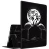 Case for iPad Air 13 inch 2024/iPad Pro 12.9 inch 6th/5th/4th/3rd Gen 2022/2021/2020/2018 Slim Fit Foldable Standing Cover Case with Auto Sleep/Wake Flamingo Moon view 1