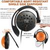 EXMAX SE-55 Wired Single Headphone Foamless 3.5mm Ear-Hook Headphone Big Large Speaker for ATG-100T ATG-100T Plus Wireless Tour Guide Receiver Radio Tablet Laptop MP3 Cellphone PC(Left-Side Earphone) view 3