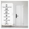 KIEEQGAK Tuya WiFi Electronic Smart Door Lockwith Biometric Fingerprint Smart Card Password Key Unlock Apartment Door Lock(240x22(4085)) view 4