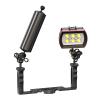 Carbon Fiber Underwater Float Arm with Dual Ball Mounts for Photography and Video, Compatible with Diving Trays, Video Lights, Strobes (Black, 60mm10') view 3