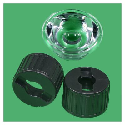 Lab Microscope Accessories 5pcs 5/8/10/15/20/25/30/45/60/90/120 Degrees LED Lens with Black Holder(Black,60 Degree_Size 22X13)
