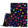 Case for iPad Air 13 inch 2024/iPad Pro 12.9 inch 6th/5th/4th/3rd Gen 2022/2021/2020/2018 Slim Fit Foldable Standing Cover Case with Auto Sleep/Wake, Colorful Love Pattern view 1