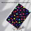 Case for iPad Air 13 inch 2024/iPad Pro 12.9 inch 6th/5th/4th/3rd Gen 2022/2021/2020/2018 Slim Fit Foldable Standing Cover Case with Auto Sleep/Wake, Colorful Love Pattern view 3